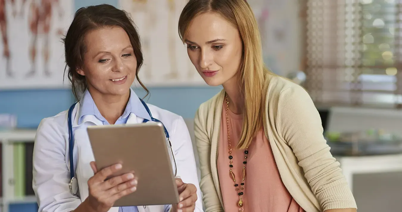 Image of doctor talking patience