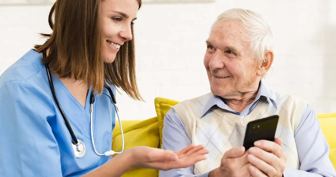 Image of doctor talking patience