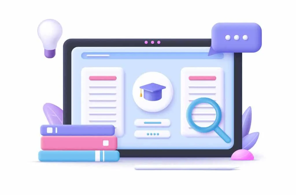 Animated image showing the digital tools for patient education.