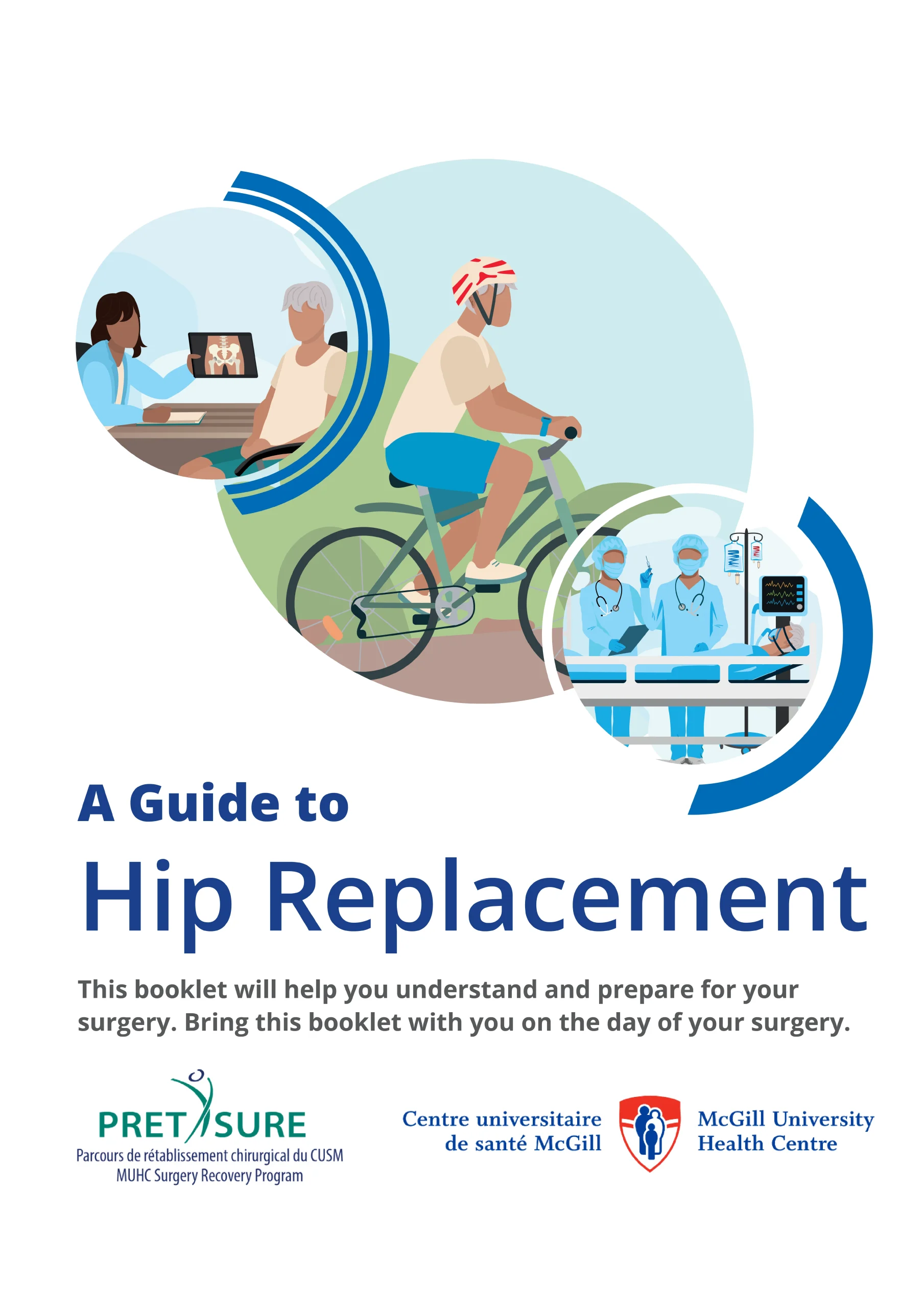 Hip Replacement booklet cover.