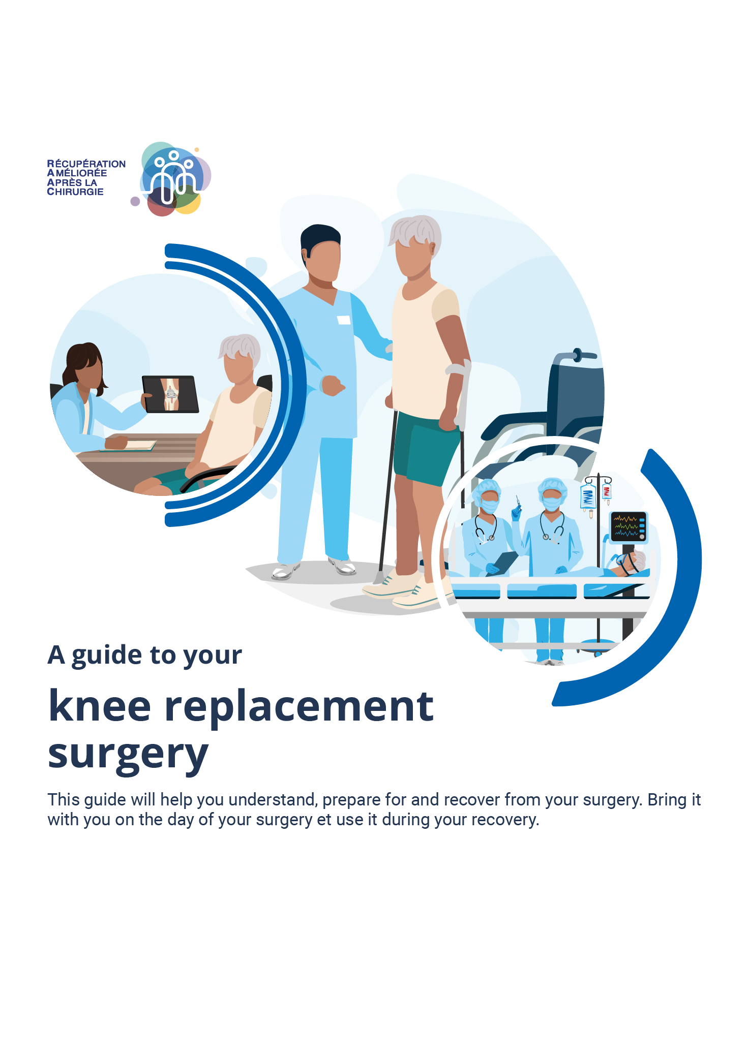 A guide to your knee replacement surgery e-book cover English version
