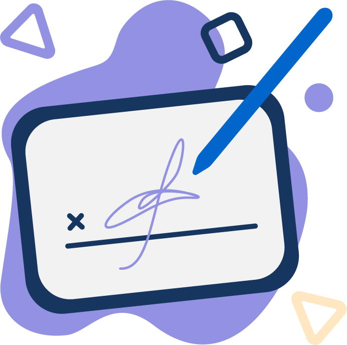 Illustration of tablet and pencil